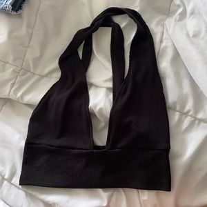 Low plunge BLACK top